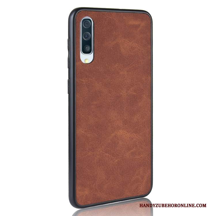 Custodia Samsung Galaxy A70 Vintage Blu Anti-caduta, Cover Samsung Galaxy A70 Pelle Tutto Inclusotelefono