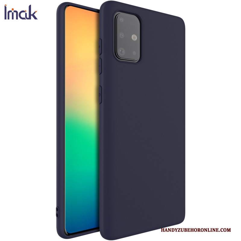 Custodia Samsung Galaxy A71 Silicone Macchiati Verde, Cover Samsung Galaxy A71 Protezione Tutto Incluso Anti-caduta