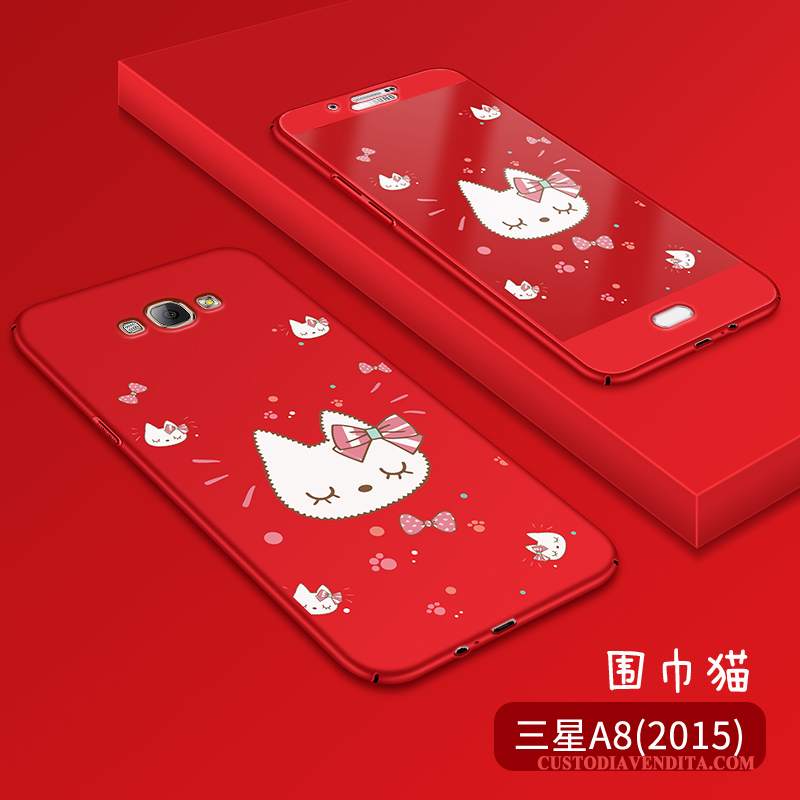 Custodia Samsung Galaxy A8 Cartone Animato Anti-caduta Rosa, Cover Samsung Galaxy A8 Protezione Di Personalità Macchiati