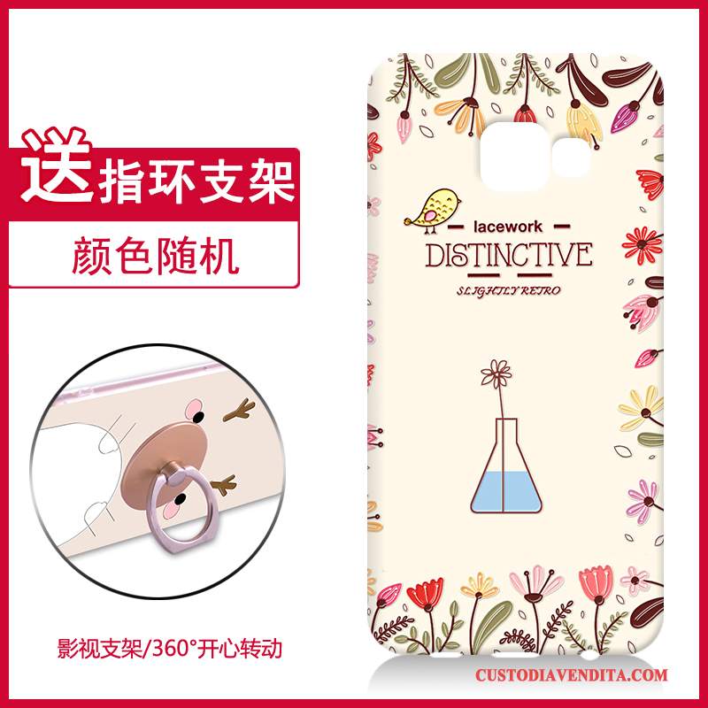 Custodia Samsung Galaxy A8 Cartone Animato Cachi Anti-caduta, Cover Samsung Galaxy A8 Protezione Difficile Morbido