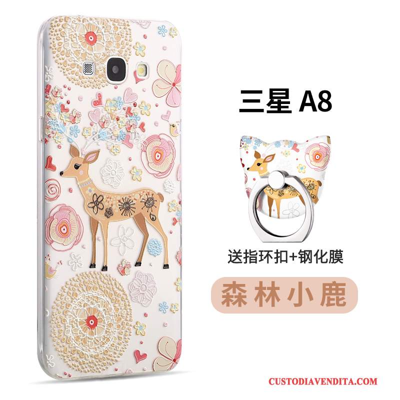 Custodia Samsung Galaxy A8 Colore Tendenza Morbido, Cover Samsung Galaxy A8 Cartone Animato Di Personalitàtelefono