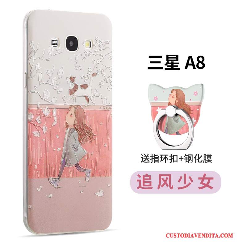 Custodia Samsung Galaxy A8 Colore Tendenza Morbido, Cover Samsung Galaxy A8 Cartone Animato Di Personalitàtelefono