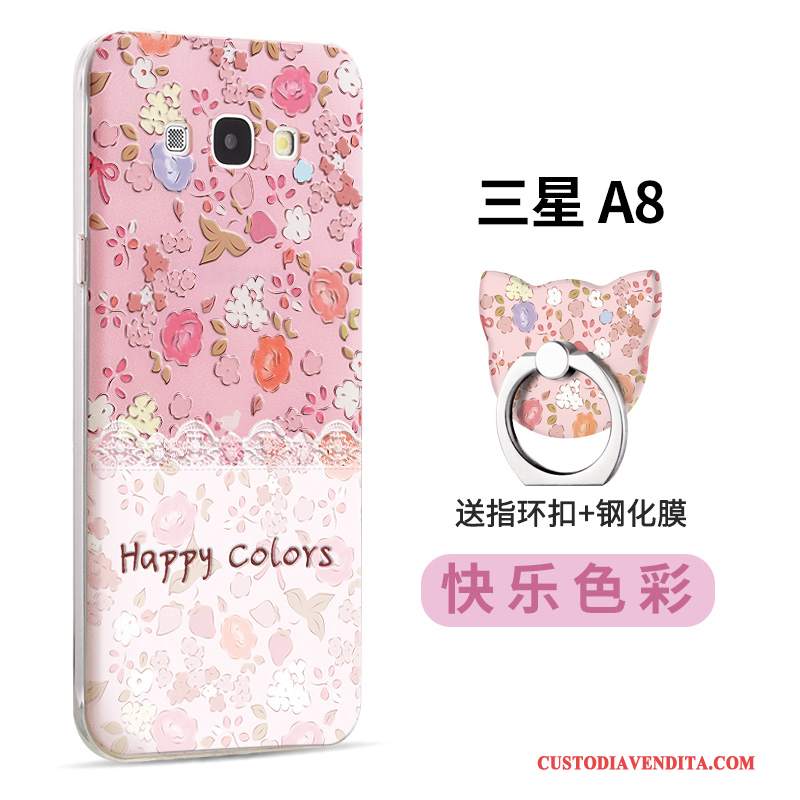 Custodia Samsung Galaxy A8 Colore Tendenza Morbido, Cover Samsung Galaxy A8 Cartone Animato Di Personalitàtelefono