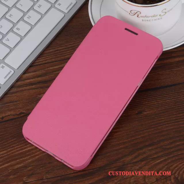 Custodia Samsung Galaxy A8 Pelle Arancionetelefono, Cover Samsung Galaxy A8 Folio
