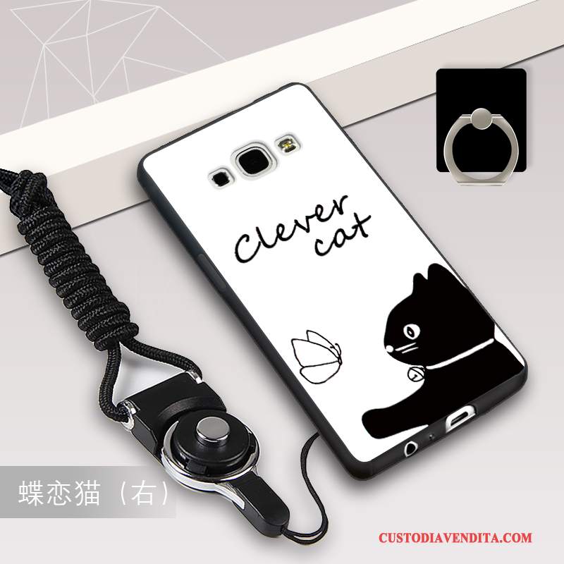 Custodia Samsung Galaxy A8 Silicone Telefono Ornamenti Appesi, Cover Samsung Galaxy A8 Protezione Tutto Incluso Anti-caduta