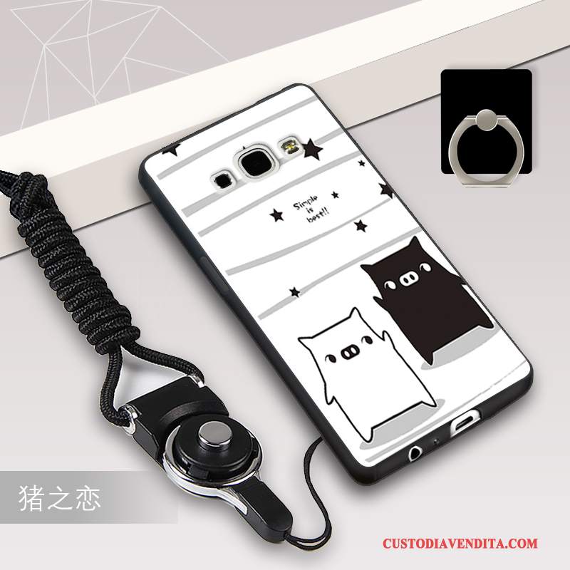 Custodia Samsung Galaxy A8 Silicone Telefono Ornamenti Appesi, Cover Samsung Galaxy A8 Protezione Tutto Incluso Anti-caduta