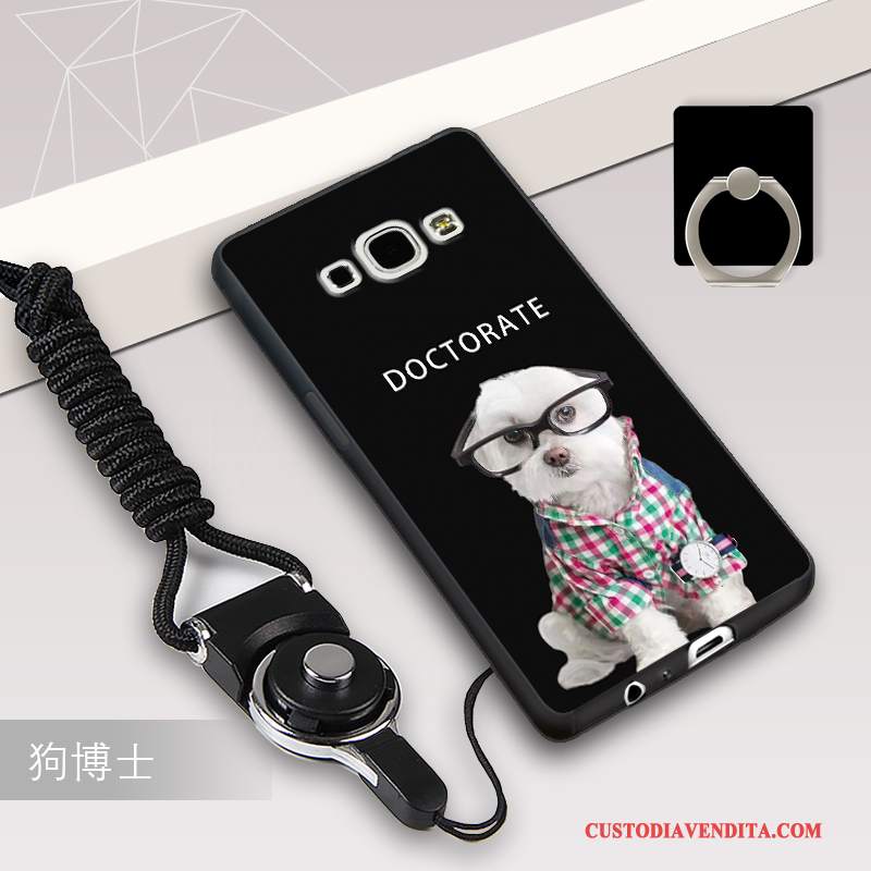 Custodia Samsung Galaxy A8 Silicone Telefono Ornamenti Appesi, Cover Samsung Galaxy A8 Protezione Tutto Incluso Anti-caduta