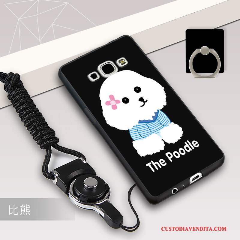 Custodia Samsung Galaxy A8 Silicone Telefono Ornamenti Appesi, Cover Samsung Galaxy A8 Protezione Tutto Incluso Anti-caduta