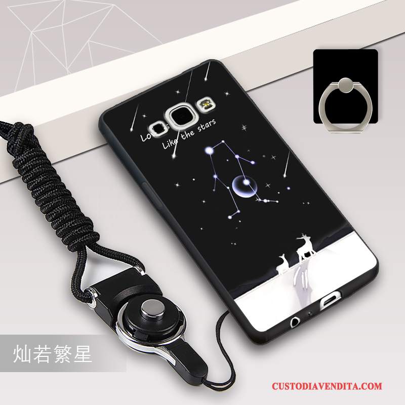 Custodia Samsung Galaxy A8 Silicone Telefono Ornamenti Appesi, Cover Samsung Galaxy A8 Protezione Tutto Incluso Anti-caduta