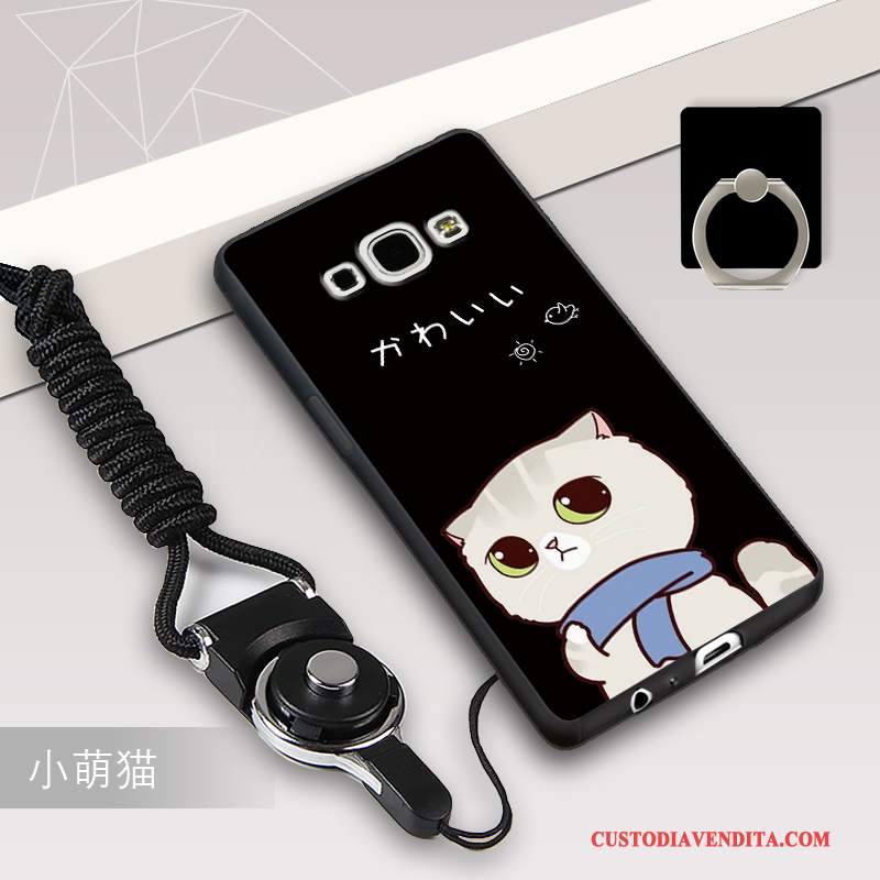 Custodia Samsung Galaxy A8 Silicone Telefono Ornamenti Appesi, Cover Samsung Galaxy A8 Protezione Tutto Incluso Anti-caduta
