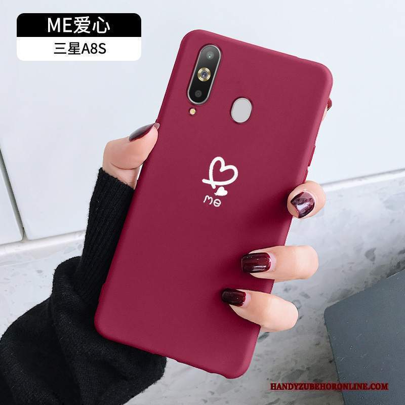 Custodia Samsung Galaxy A8s Protezione Anti-caduta Nuovo, Cover Samsung Galaxy A8s Creativo Rosso Vento