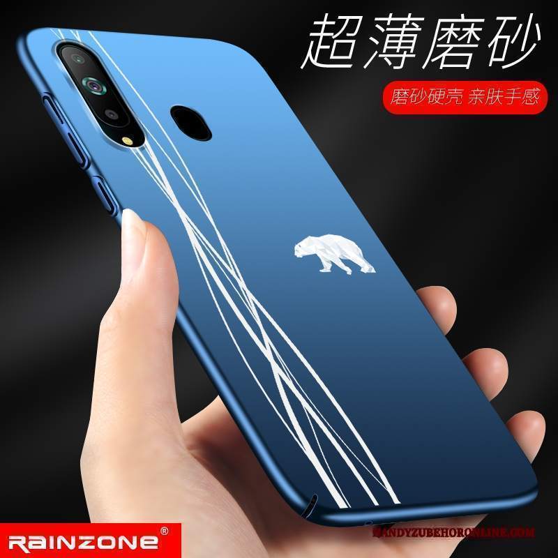 Custodia Samsung Galaxy A8s Silicone Tutto Incluso Blu, Cover Samsung Galaxy A8s Creativo Difficile Di Personalità