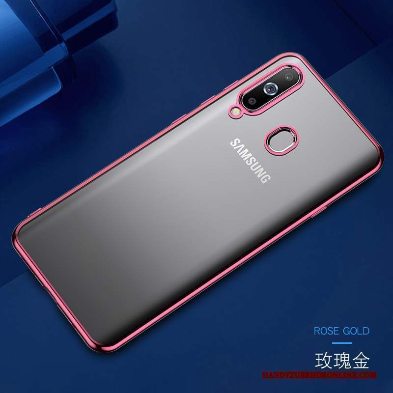 Custodia Samsung Galaxy A8s Silicone Tutto Incluso Trasparente, Cover Samsung Galaxy A8s Creativo Rosso Anti-caduta