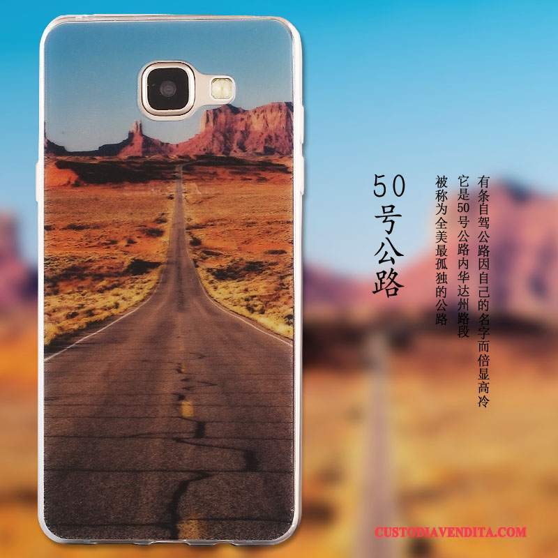 Custodia Samsung Galaxy A9 Protezione Anti-caduta Maglia, Cover Samsung Galaxy A9 Verde Macchiati