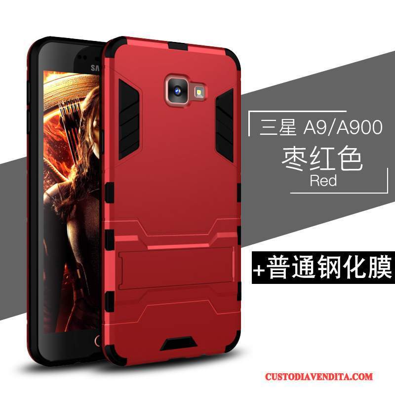 Custodia Samsung Galaxy A9 Silicone Tutto Incluso Blu Scuro, Cover Samsung Galaxy A9 Protezione Alto Macchiati