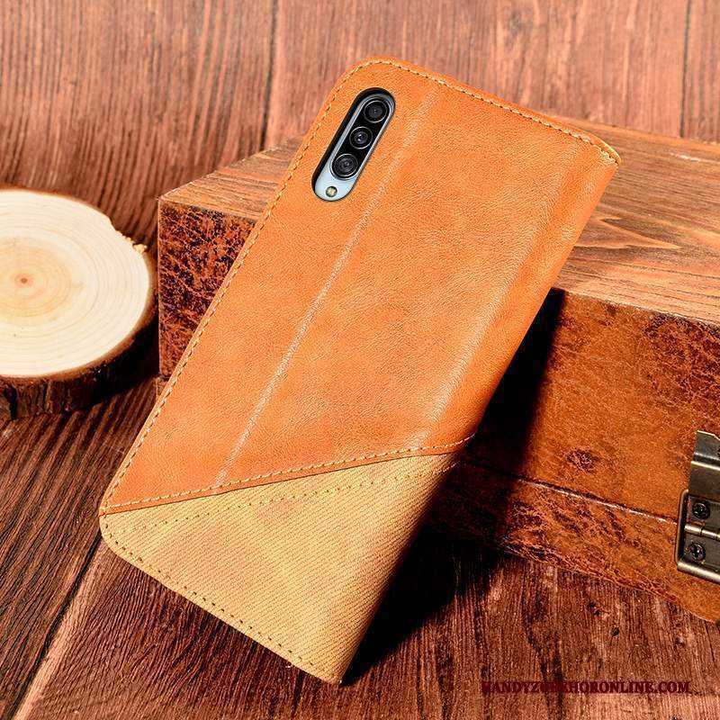 Custodia Samsung Galaxy A90 5g Pelle Supporto Blu, Cover Samsung Galaxy A90 5g Folio Carta Nuovo