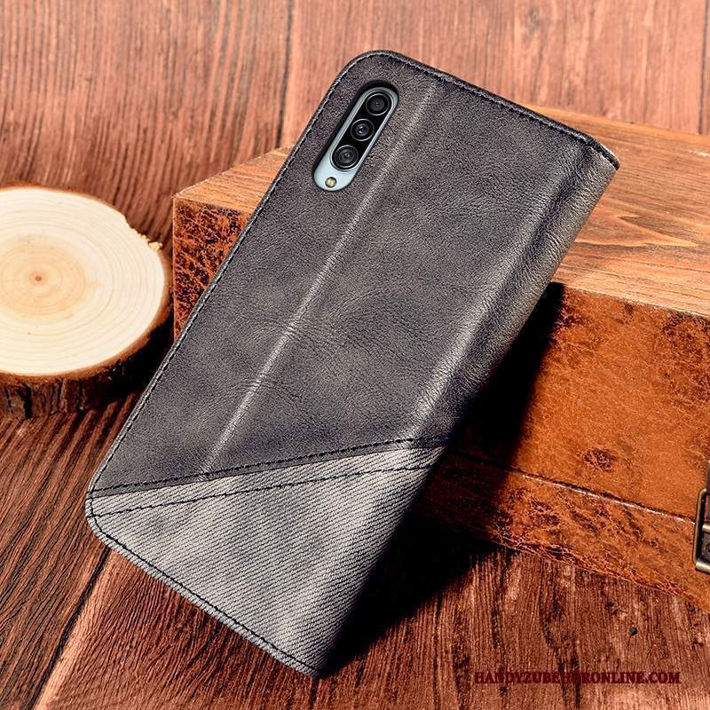 Custodia Samsung Galaxy A90 5g Pelle Supporto Blu, Cover Samsung Galaxy A90 5g Folio Carta Nuovo