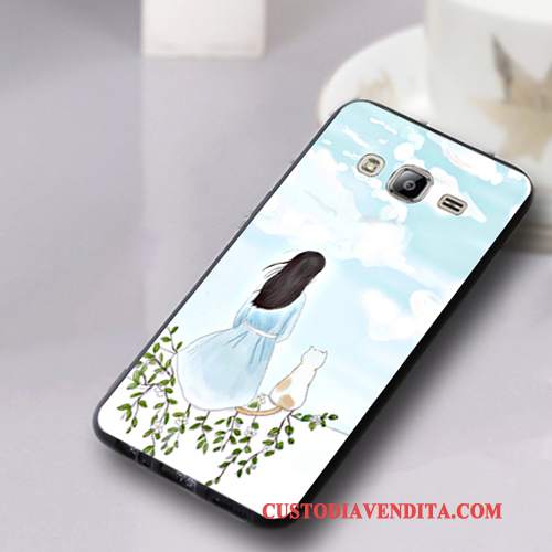 Custodia Samsung Galaxy J3 2016 Cartone Animato Morbido Tutto Incluso, Cover Samsung Galaxy J3 2016 Silicone Anti-cadutatelefono