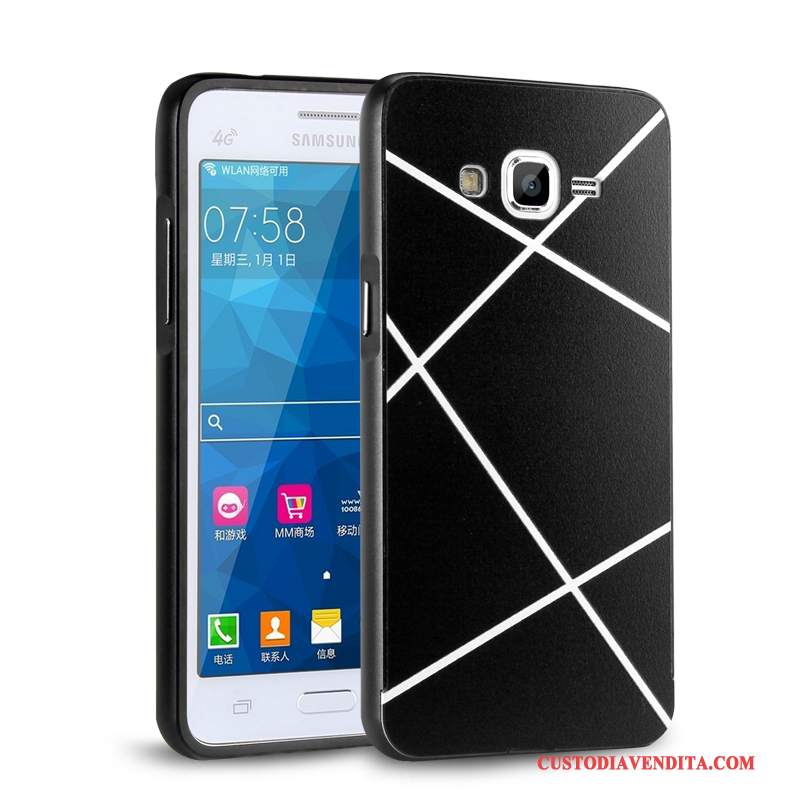 Custodia Samsung Galaxy J3 2016 Protezione Telaiotelefono, Cover Samsung Galaxy J3 2016 Oro Metallo