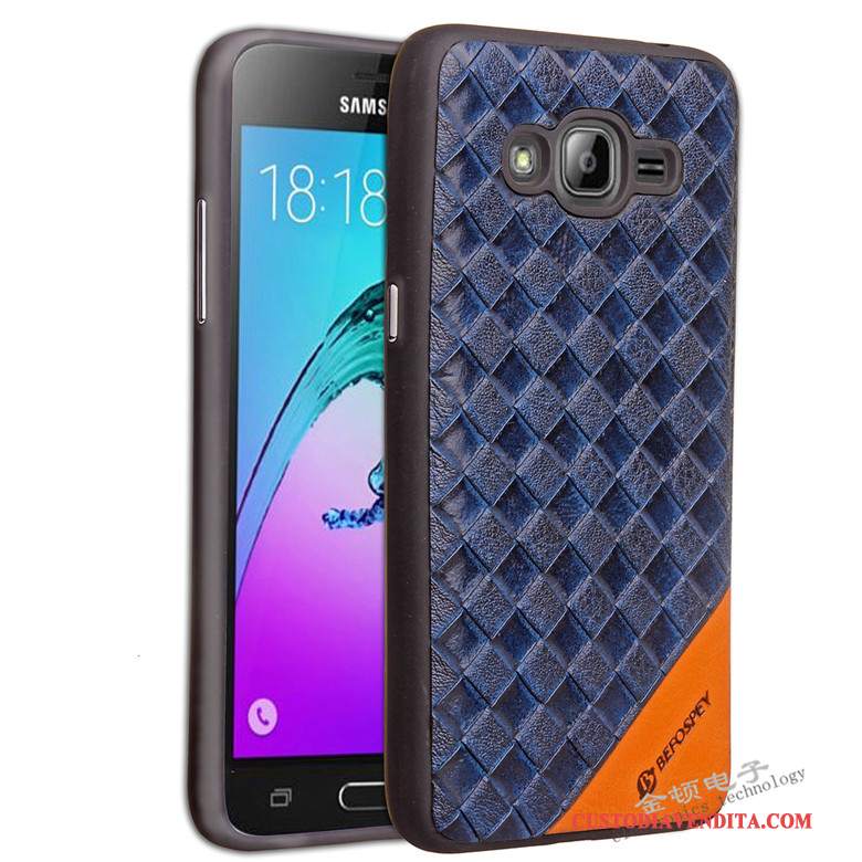 Custodia Samsung Galaxy J3 2016 Silicone Modello Intrecciate, Cover Samsung Galaxy J3 2016 Protezione Morbido Macchiati