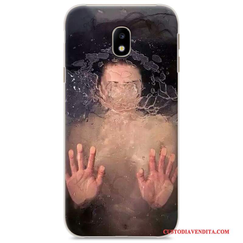 Custodia Samsung Galaxy J3 2017 Colore Telefono Grigio, Cover Samsung Galaxy J3 2017 Protezione Amanti Difficile