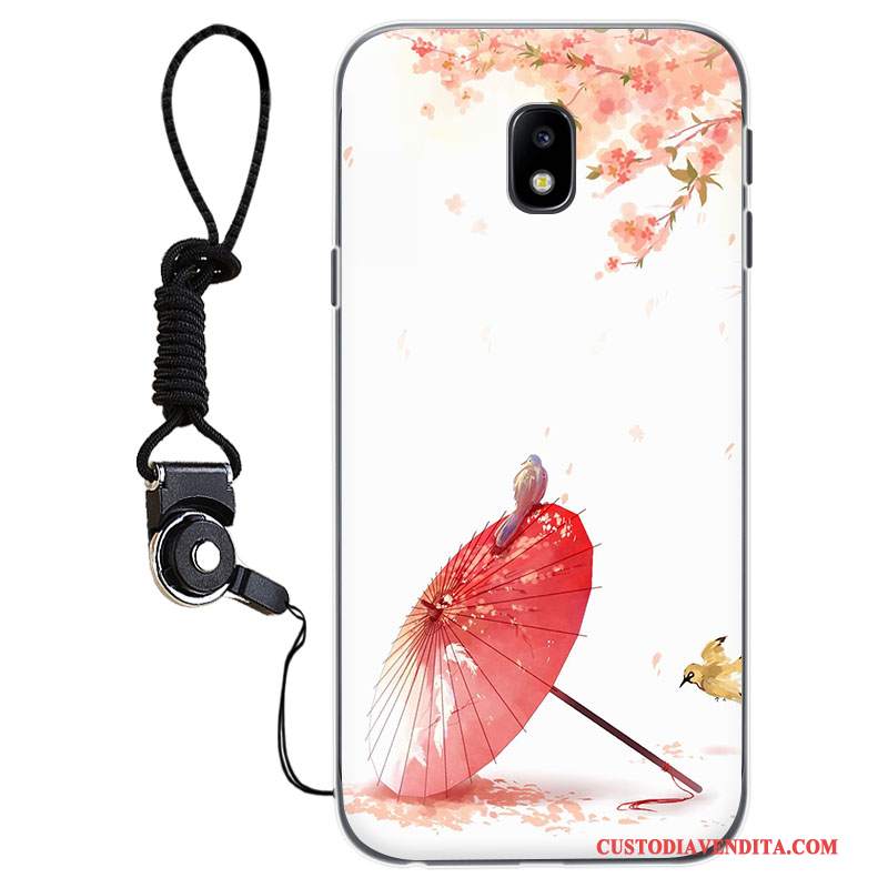 Custodia Samsung Galaxy J3 2017 Silicone Morbido Blu Chiaro, Cover Samsung Galaxy J3 2017 Protezione Telefono Anti-caduta