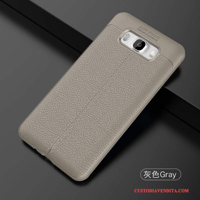 Custodia Samsung Galaxy J5 2016 Pelle Nero Anti-caduta, Cover Samsung Galaxy J5 2016 Protezione Di Personalitàtelefono