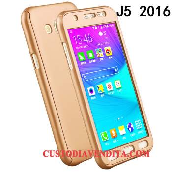 Custodia Samsung Galaxy J5 2016 Protezione Difficile Oro, Cover Samsung Galaxy J5 2016 Tendenzatelefono
