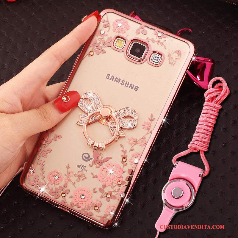 Custodia Samsung Galaxy J5 2016 Strass Con Strasstelefono, Cover Samsung Galaxy J5 2016 Rosa Hemming