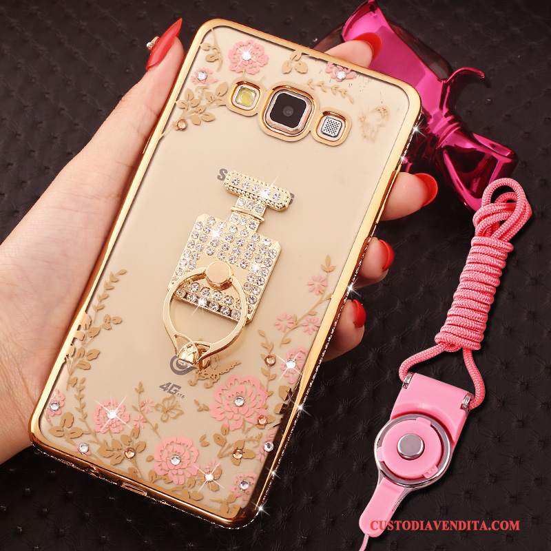 Custodia Samsung Galaxy J5 2016 Strass Con Strasstelefono, Cover Samsung Galaxy J5 2016 Rosa Hemming
