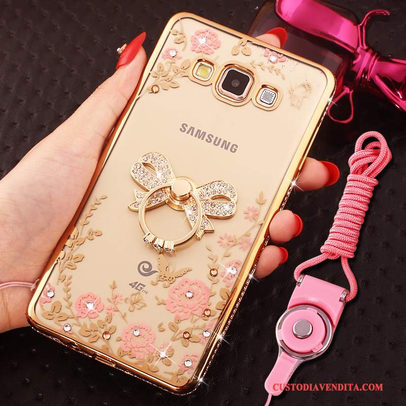 Custodia Samsung Galaxy J5 2016 Strass Con Strasstelefono, Cover Samsung Galaxy J5 2016 Rosa Hemming