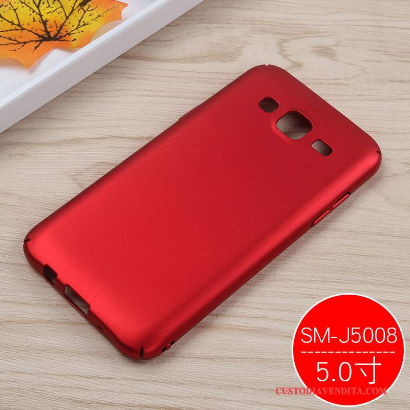 Custodia Samsung Galaxy J7 2015 Protezione Anti-caduta Difficile, Cover Samsung Galaxy J7 2015 Rosso Ornamenti Appesi