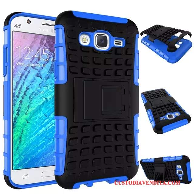 Custodia Samsung Galaxy J7 2015 Protezione Verde Supporto, Cover Samsung Galaxy J7 2015 Cartone Animato Telefono Tendenza