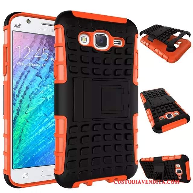 Custodia Samsung Galaxy J7 2015 Protezione Verde Supporto, Cover Samsung Galaxy J7 2015 Cartone Animato Telefono Tendenza