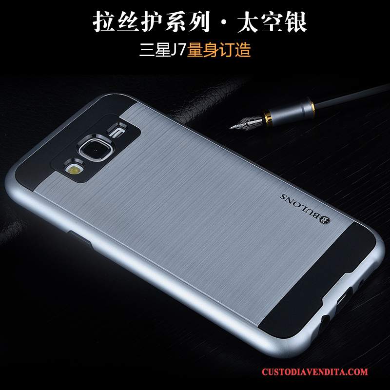 Custodia Samsung Galaxy J7 2015 Silicone Tutto Incluso Tendenza, Cover Samsung Galaxy J7 2015 Protezione Telefono Anti-caduta