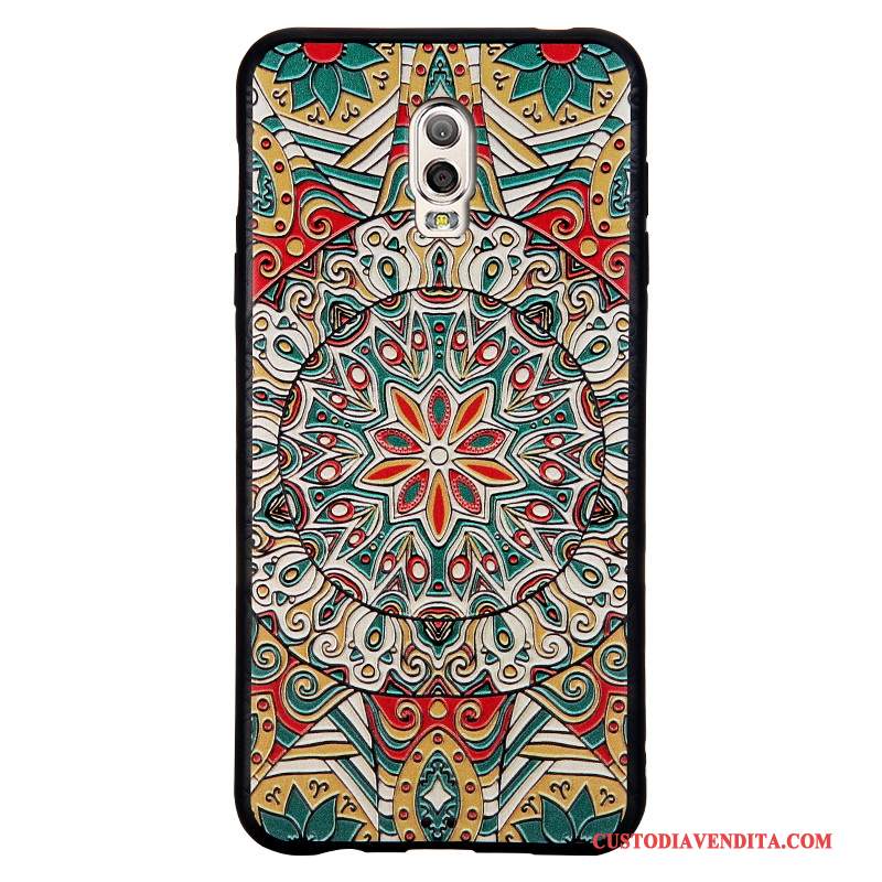 Custodia Samsung Galaxy J7 2016 Goffratura Affari Morbido, Cover Samsung Galaxy J7 2016 Cartone Animato Telefono