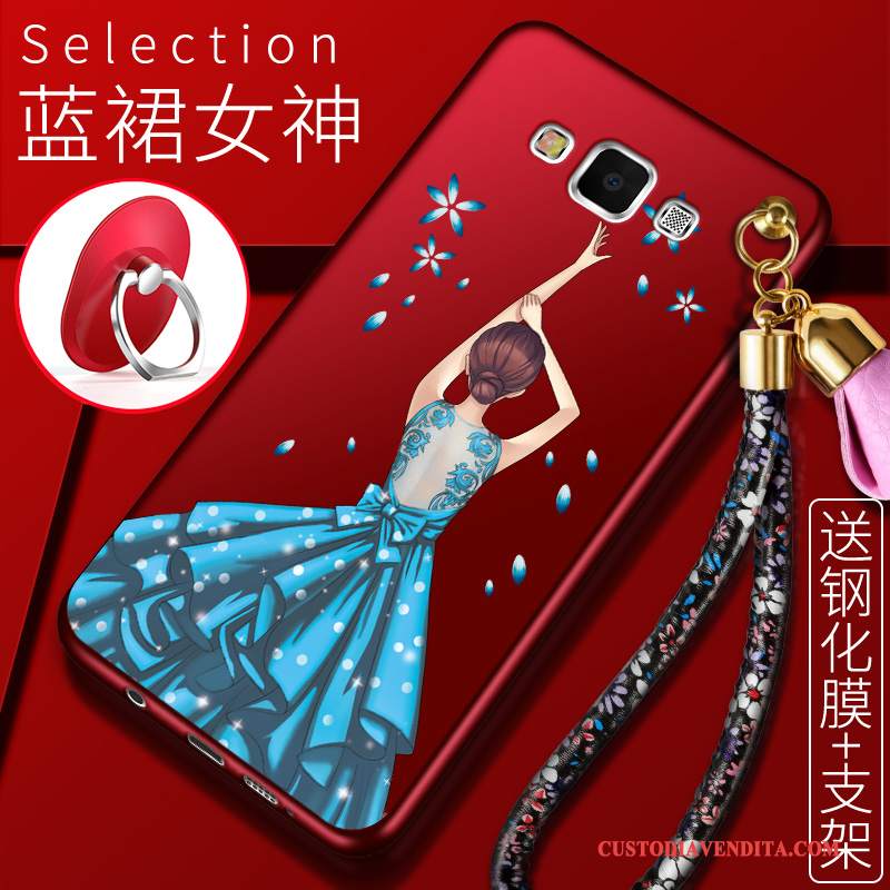 Custodia Samsung Galaxy J7 2016 Silicone Anti-cadutatelefono, Cover Samsung Galaxy J7 2016 Protezione Rosso Morbido