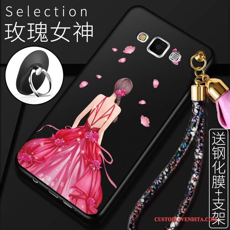 Custodia Samsung Galaxy J7 2016 Silicone Anti-cadutatelefono, Cover Samsung Galaxy J7 2016 Protezione Rosso Morbido
