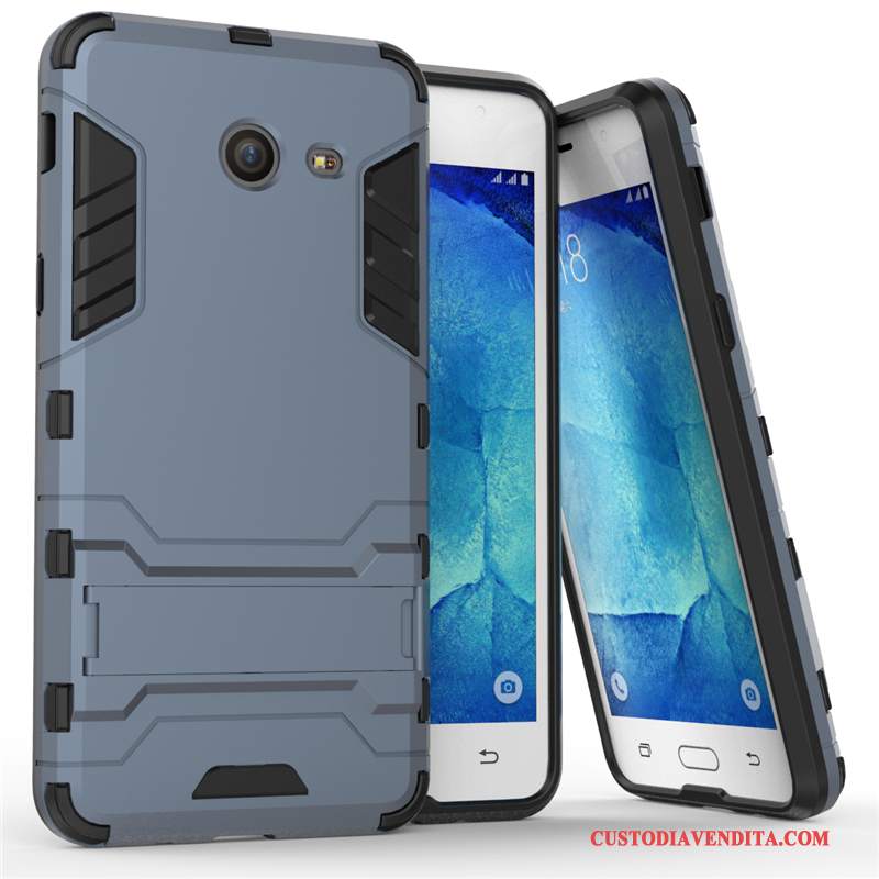Custodia Samsung Galaxy J7 2017 Protezione Rosso Supporto, Cover Samsung Galaxy J7 2017 Difficile Anti-caduta