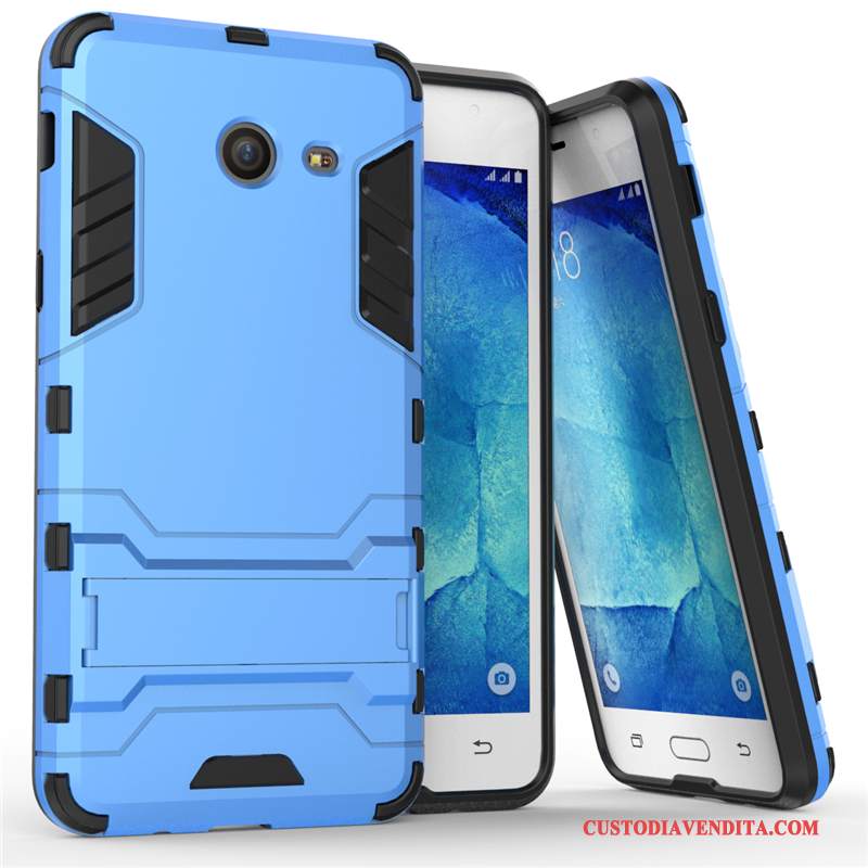 Custodia Samsung Galaxy J7 2017 Protezione Rosso Supporto, Cover Samsung Galaxy J7 2017 Difficile Anti-caduta