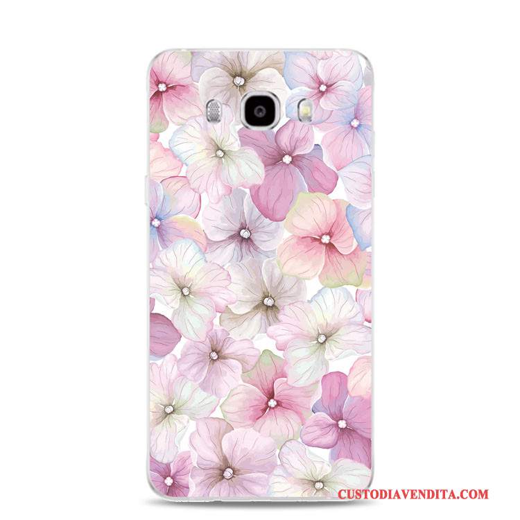 Custodia Samsung Galaxy J7 2017 Silicone Telefono Fiori, Cover Samsung Galaxy J7 2017 Colore Morbido Supporto