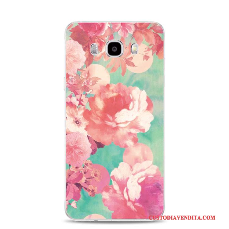 Custodia Samsung Galaxy J7 2017 Silicone Telefono Fiori, Cover Samsung Galaxy J7 2017 Colore Morbido Supporto