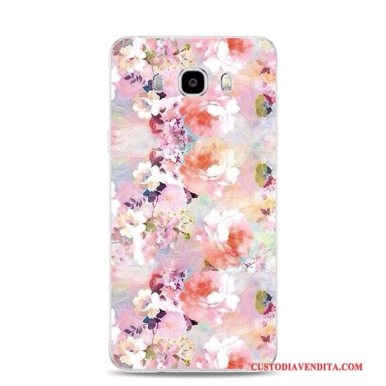 Custodia Samsung Galaxy J7 2017 Silicone Telefono Fiori, Cover Samsung Galaxy J7 2017 Colore Morbido Supporto