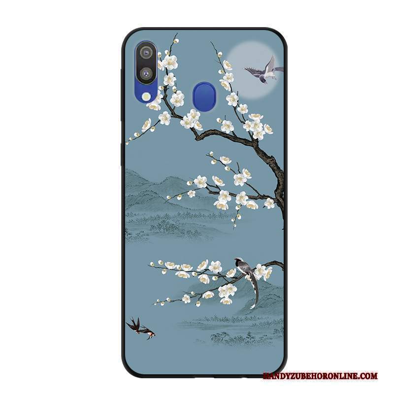 Custodia Samsung Galaxy M20 Cartone Animato Anti-cadutatelefono, Cover Samsung Galaxy M20 Protezione Rosa Macchiati