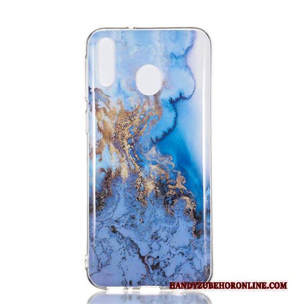Custodia Samsung Galaxy M20 Silicone Grande Porpora, Cover Samsung Galaxy M20 Cartone Animato Telefono