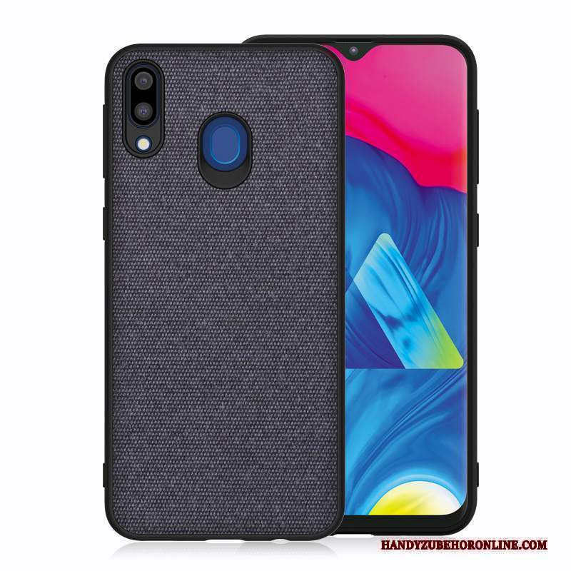 Custodia Samsung Galaxy M20 Silicone Pannotelefono, Cover Samsung Galaxy M20 Anti-caduta Blu