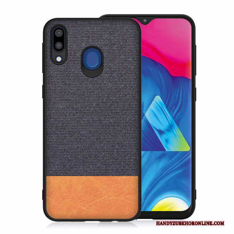 Custodia Samsung Galaxy M20 Silicone Pannotelefono, Cover Samsung Galaxy M20 Anti-caduta Blu