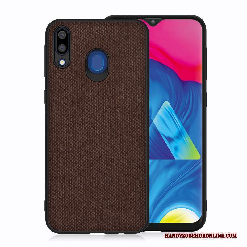 Custodia Samsung Galaxy M20 Silicone Pannotelefono, Cover Samsung Galaxy M20 Anti-caduta Blu
