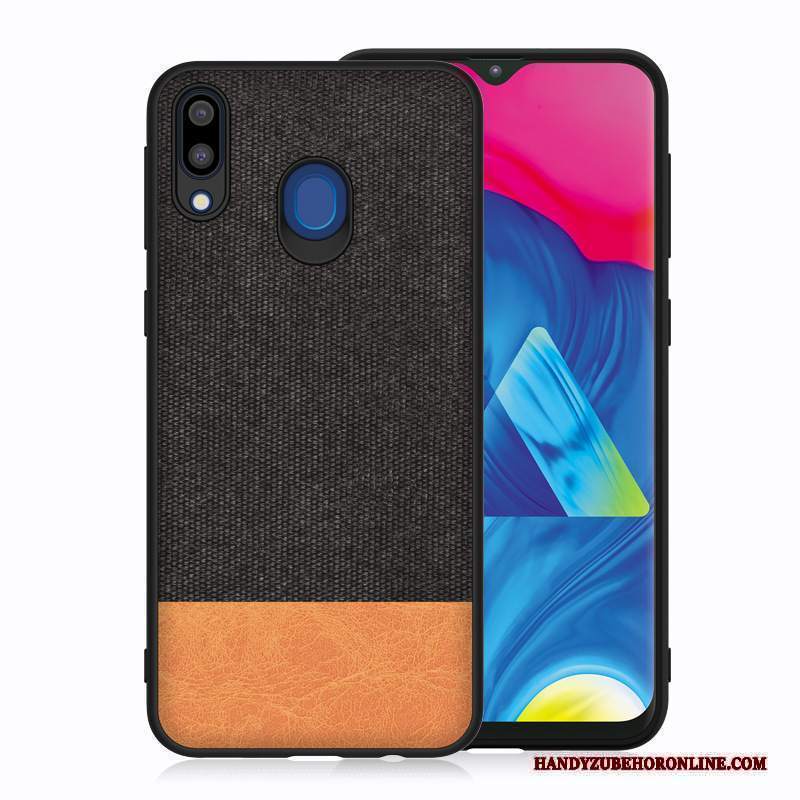 Custodia Samsung Galaxy M20 Silicone Pannotelefono, Cover Samsung Galaxy M20 Anti-caduta Blu