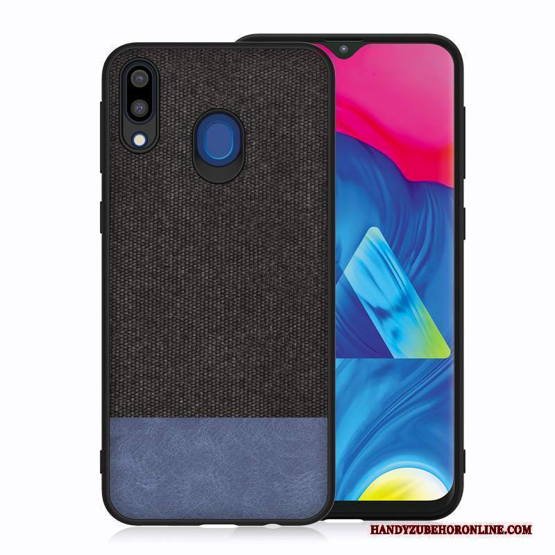 Custodia Samsung Galaxy M20 Silicone Pannotelefono, Cover Samsung Galaxy M20 Anti-caduta Blu